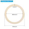 thumbnail image 2 of Uxcell 75mm Wooden Rings for Crafts, 80 Pack Natural Wood Rings Unfinished Wood Loop Circle Wood Pieces, 2 of 6