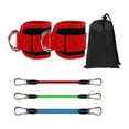 thumbnail image 4 of Juego de 3 bandas de resistencia para tobillos, 3 niveles diferentes, para entrenamiento Rojo, 4 of 9