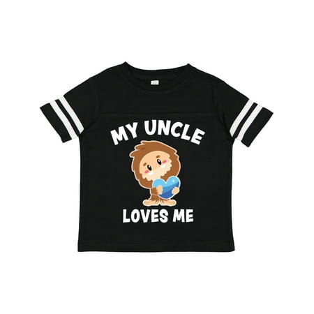

Inktastic Cute Bigfoot My Uncle Loves Me Gift Toddler Boy Girl T-Shirt