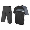 thumbnail image 1 of Oneal Gray Pin It Cycling Jersey Rockstacker Short Combo Bicycle Gear Set, 1 of 6