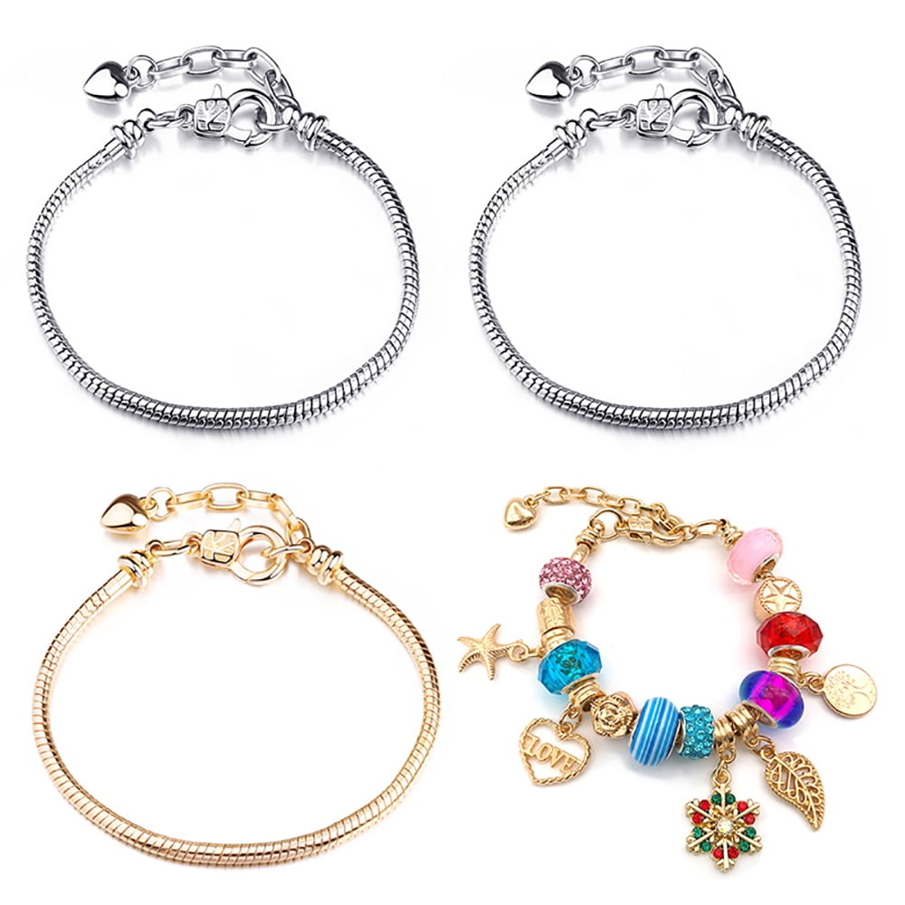 BLA CURRENT Charm Bracelet Making Kit Necklace Crafts Gifts Supplies for Girls Teens Age 8-12 Polychromatic