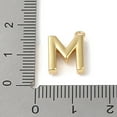 thumbnail image 3 of 20pcs Plastic Imitation Pearl Pendants with Brass Findings Golden Letter M 7~14x13.5~15x3mm Hole: 1.3~1.4mm, 3 of 3