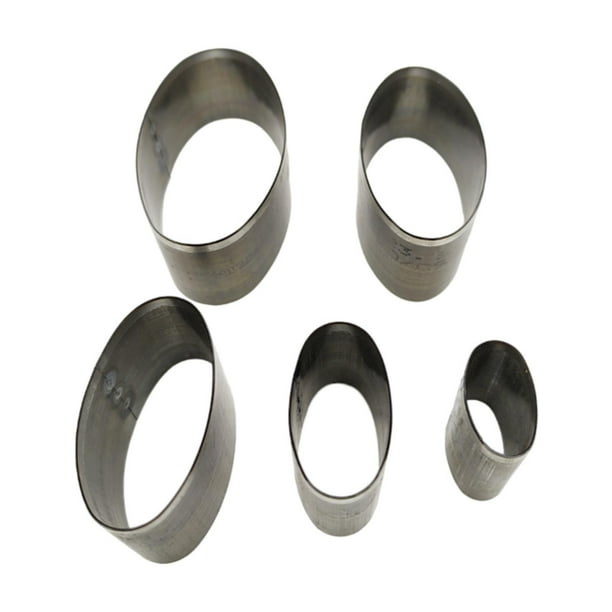 Plantilla de corte de cuero de 5 piezas, herramienta de perforación multiusos, troquel de perforación de cuero resistente, hecho a mano para bolsos,