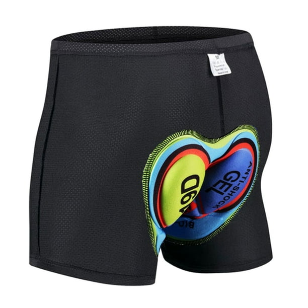 Pantalones cortos de ciclismo acolchados Sunnimix 3D Gel Pad Hombres Mujer Medias Azul Oscuro M
