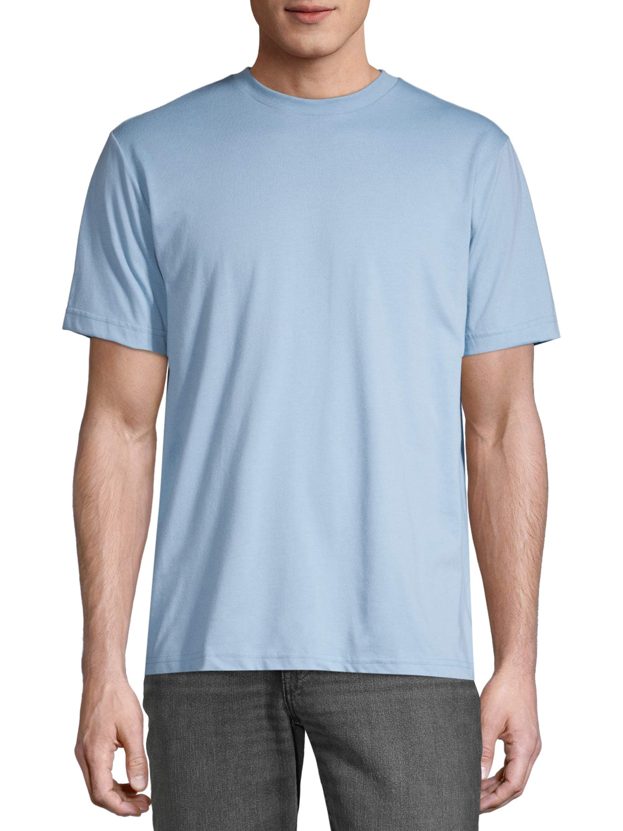 George Men's Textured Crew Tee Shirt MEDIUM 38-40 Navy Blue Super Soft 
