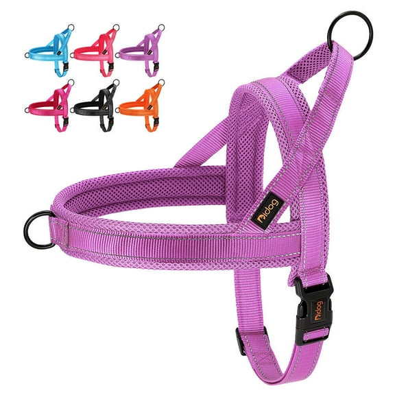 Pet Artist No Pull Dog Pet Dog Harness Reflective Nylon Mesh Padded with Handle Front Leading
