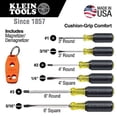 thumbnail image 2 of Juego de Destornilladores Klein Tools 85146 con Imantador / Desimantador para Puntas Magnéticas - 3 Ranurados, 3 Phillips, Agarre Acolchado Antideslizante, 6 Piezas, 2 of 3