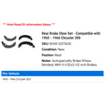 thumbnail image 2 of Rear Brake Shoe Set - Compatible with 1965 - 1966 Chrysler 300, 2 of 2