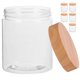 thumbnail image 4 of BRIGHTFUFU Tarro de almacenamiento hermético de 6 uds, tarros de plástico transparente, contenedor de almacenamiento de alimentos secos para cocina, 4 of 7