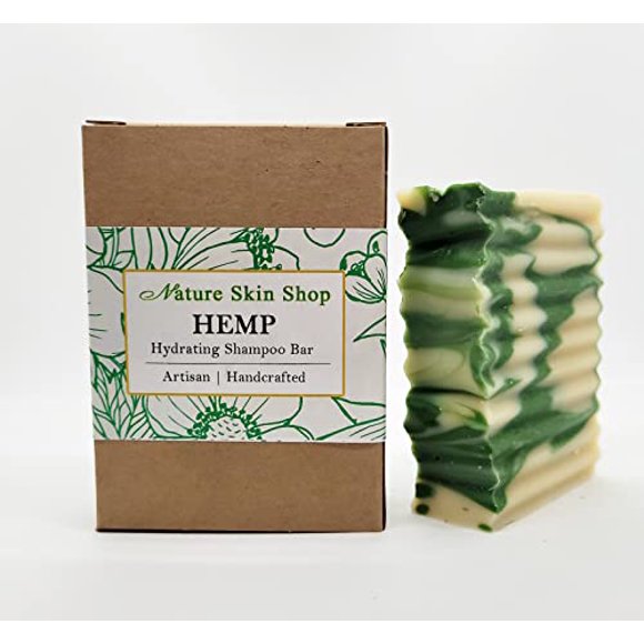 Hemp Hydrating Shampoo Bar, Cold Process All Natural, No Paraben