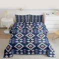 thumbnail image 2 of Manfei Boho Hippie Aztec Full Size Comforter Sets, Retro Geometric Abstract Bedding Comforter Set, Tribal Western Style Reversible Bedding Sets, Microfiber Bedroom Decor, 3-Piece, 2 of 8