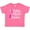 Hot Pink, variant on Breast Cancer Awareness We Wear Pink in October Girls Baby T-Shirt