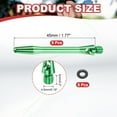 thumbnail image 2 of Uxcell 8Pcs Ejes de Dardos de Aluminio con Rosca 2BA, Accesorios de Reemplazo con Anillos de Goma para Punta de Acero, Verde 45mm, 2 of 5