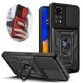 thumbnail image 2 of Slide Camera Lens Protector Armor Case For Xiaomi Redmi Note 13 12 11 Pro Plus 11s 12s Military Grade Bumpers Ring Cover black Redmi Note11S(5G), 2 of 6