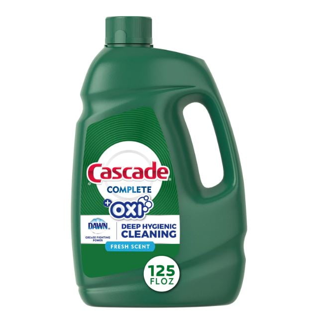 Cascade Complete Gel + Oxi, Dishwasher Detergent, 125 fl oz