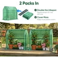 thumbnail image 2 of Quictent 2-Pack Mini Greenhouses Portable Green Houses, Plant Tents Small Greenhouse for Indoor Outdoor Plants 35” x18” x33” Heavy-Duty PE Cover Tents Waterproof UV-Resistant Hot Houses, 2 of 8