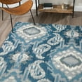 thumbnail image 2 of Addison Freeport Indoor/Outdoor Ikat Blue Area Rug, 2 of 5