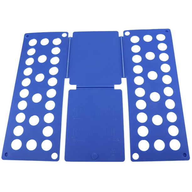 Organizador de ropa, armario, camisa incluida, tabla plegable, pantalones plegables, tallas para niños y adultos (azul)