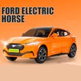 thumbnail image 1 of 1:24 Ford Mustang caballo eléctrico Mach-E aleación coche deportivo modelo Diecast Metal nueva energía coche modelo sonido y luz regalo para niños, 1 of 5
