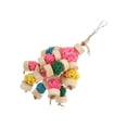 thumbnail image 4 of Bird Bite Toy Colorful  Toy  Chewing Toy Colorful Safe Relieve Anxiety Hanging  Sepak Takraw Toy For Birds Parrots, 4 of 8