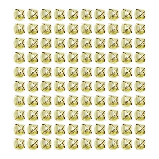 100 cascabeles para manualidades, pulseras trenzadas, adornos para árbol de Navidad, cascabeles de hierro 10mm