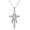 Angel, variant on 925 Sterling Silver Breast Cancer/Miscarriage/Autism Pendant Necklace for Women Cross Religious Jewelry with Gift Box