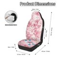 thumbnail image 6 of Uourmeti Polyester Auto Front and Back Seat Protector Cover for Automobile, Interior Decor Stretchy Auto Seat Protector, Dragonfly and Blossom Pattern, 6 of 12