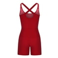 thumbnail image 4 of RQYYD Womens Workout Athletic Romper One Piece Jumpsuits Womens Running Onesie Workout Outfits Exercise Yoga Clothes Overall Gym, 4 of 4