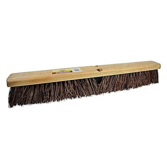 Janico Bristles Outdoor Surface Push Broom with Palmyra Bristles (36 Inch)