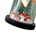 thumbnail image 4 of Lámpara De Mesa De Árbol De Navidad Exquisita Decoración De Cúpula De Cristal De Navidad Adorno De Escritorio De Árbol De Navidad Alimentado Por Batería Con Luz Para Sala De Estar Dormitorio matsuzay HA014720-00, 4 of 7