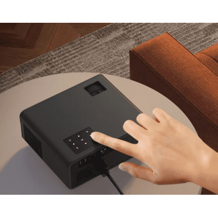 Yaber - Buffalo Pro U9 1080P Wireless Entertainment Projector with Bonus Screen - Black