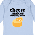 thumbnail image 4 of Inktastic Cheese Makes Everything Better Boys or Girls Long Sleeve Baby Bodysuit, 4 of 5