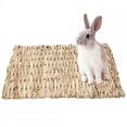 thumbnail image 3 of Straw Woven Pet Chew Mat Pad Pet House Cage Accessories For Hamster Rabbit Chinchilla Guinea Pig straw_Small 28x20, 3 of 5