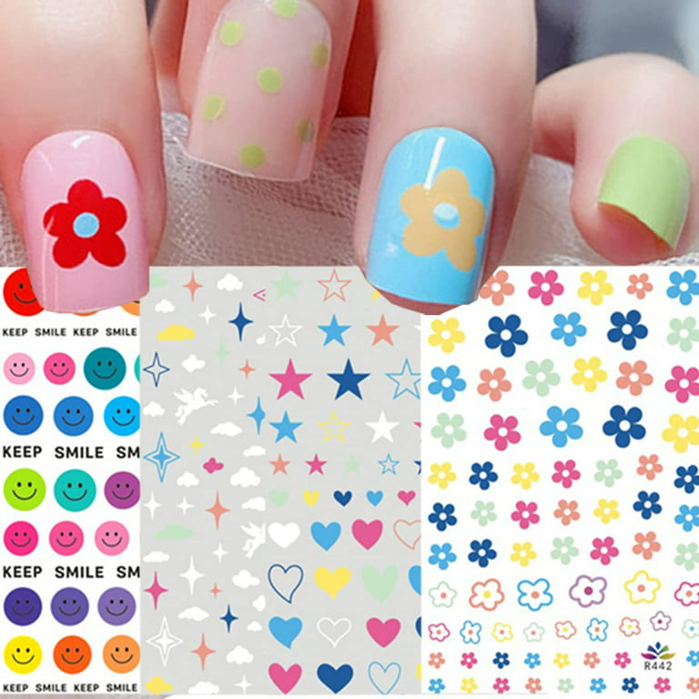  Cute Nail Art Stickers Nail Decals Valentine Cartoon Heart Nail  Design Stickers for Women Girls Valentine Nail Stickers Decoration  Accessories DIY Manicure : Beauty & Personal Care