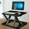 thumbnail image 3 of Gymax Adjustable Height Sit/Stand Desk Computer Lift Riser Laptop Work Station Black, 3 of 10