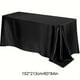 thumbnail image 3 of Decoración del hogar, mantel de satén sin costuras, rectangular, sedoso y suave, tela suave, ideal para decoración de mesas, restaurantes, bodas, banquetes, fiestas y eventos. Mantel de poliéster., 3 of 6