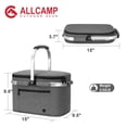thumbnail image 2 of Bolsa Térmica Plegable para Picnic ALLCAMP Gris, 2 of 6