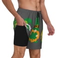 thumbnail image 2 of KLL Spring St Patrick’S Day Irish Gnomes for Mens Swim Trunks Quick Dry Swim Shorts with Built-in Compression Liner Funny Swimwear Bathing Suits-Large, 2 of 6