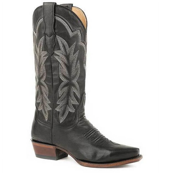 Women's Stetson Casey Leather Boots Handcrafted Black