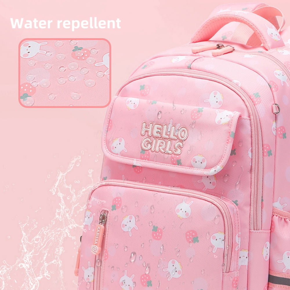 RAISTYW School Backpacks School Bags for Girls, Shoulder Middle High School Bookbags, Primary School Season Gift, Pink