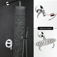 thumbnail image 3 of Mistaha 8 Inch Round Rain Showerhead G1/2 High Pressure Shower Head Bathroom Swivel Shower Head, 3 of 8