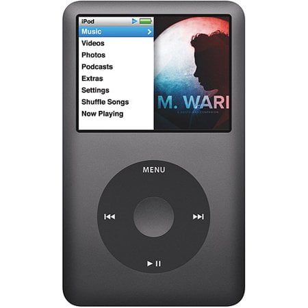 Refurbished Mp3 Mp4 Player Irod Classic 160gb 7th Generation Black Mc297ll A Apple Walmart Com Walmart Com