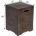 thumbnail image 2 of COSIEST Outdoor Hideaway Square Concrete Tank Table for Gas Fire Pits, 2 of 6