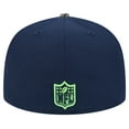 thumbnail image 4 of Men's New Era College Navy Seattle Seahawks Active Two-Tone Camo 59FIFTY Fitted Hat, 4 of 6