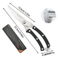thumbnail image 3 of Fish Bone Scissors Proof Poultry Shears Ergonomic Stainless Steel For Kitchen Cooking For Family Members For Daily Use Home Appliances Gadgets Hold Items Kitchen Wall Cool Kitchen Gadgets 2022 Home, 3 of 4