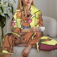 thumbnail image 6 of Sigee Scooby-Doo Bl for Women's Pajama Sets Long-Sleeved Pjs Sets for Women 2 piece Sleepwear Large, 6 of 6