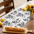 thumbnail image 3 of Placemats Set of 4, Black Fruit Place Mats Berry Leaves Nature Tablemats Washable Placemat Table Decoration for Kitchen Table Dinner Party Home Decor Indoor Outdoor 13x19 Inch, 3 of 9