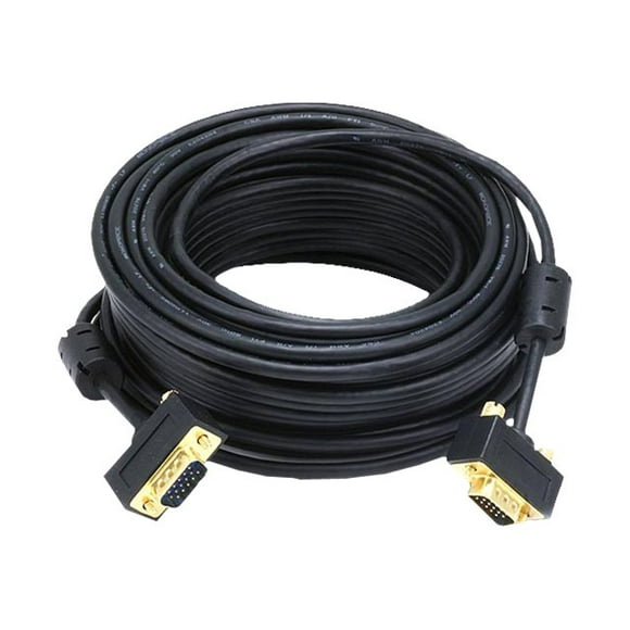 Monoprice - VGA cable - HD-15 (VGA) (M) to HD-15 (VGA) (M) - 50 ft - thumbscrews