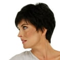 thumbnail image 2 of DOPI Headband Wigs Fashion Synthetic Naturally Realistic Black Short Straight Hair Women's Wigs, 2 of 3