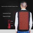 thumbnail image 2 of Men Outdoor USB Smart Heating Vest Jacket USB smart heating jacket Winter Flexible Electric Thermal Top, 2 of 8